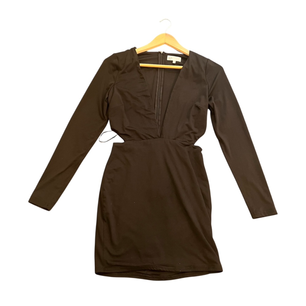 by the way. Elegant Black Long Sleeve Dress